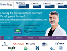 Tablet Screenshot of manojtyagi.com